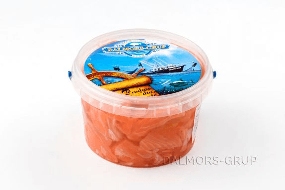 Somon sărat bucățele în ulei 500g