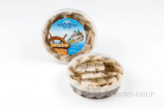 File de hering cu marar in ulei 500g