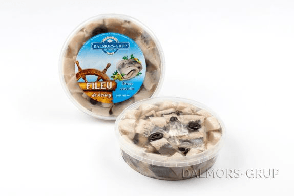 Fileu de hering cu măsline în ulei 500g