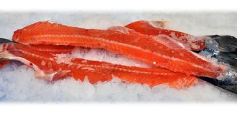 Coloana vertebrala de somon congelat